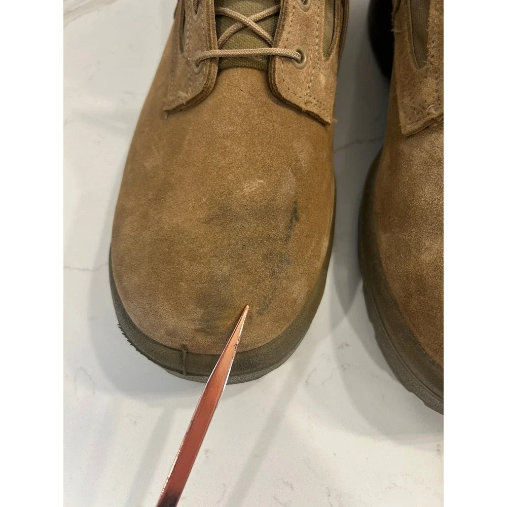 Belleville 590 USMC Combat Boots Mens 13.5 W Coyote Brown EGA Made USA Vibram